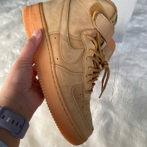 Nike Air Force 1 High (Wheat) 7y - Picture 3 of 5
